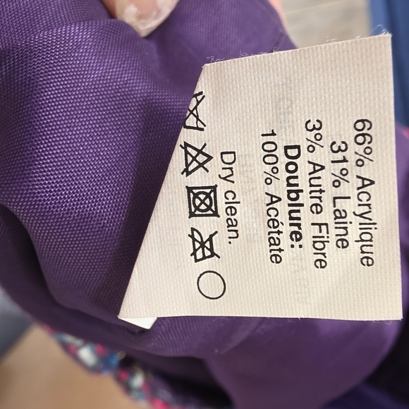 J. Crew Vibrant Tweed Mini Skirt Sz 0 XS - Picture 4 of 4